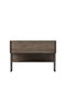 Hanah Home Luxe Cómoda Negro y Nogal
